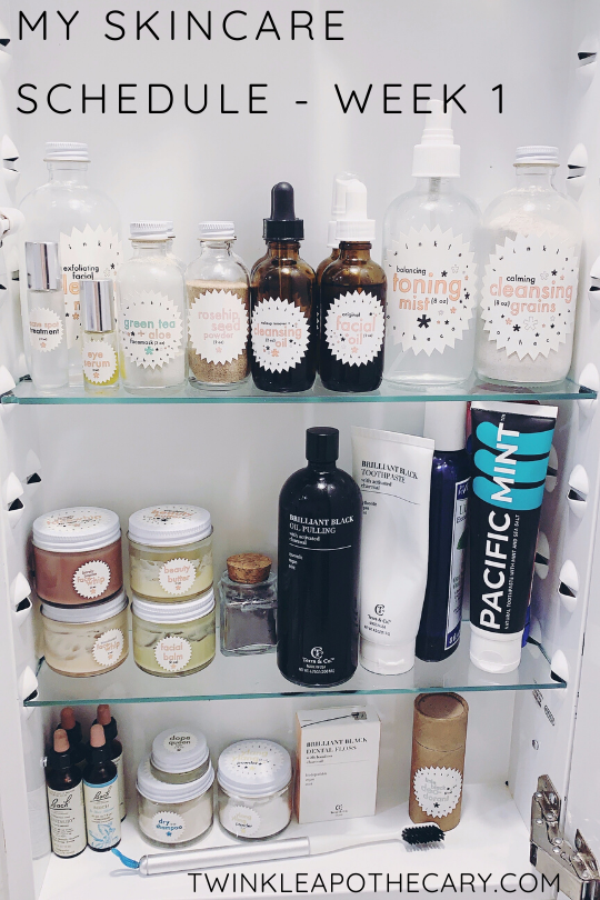 My Skincare Schedule - Week 1