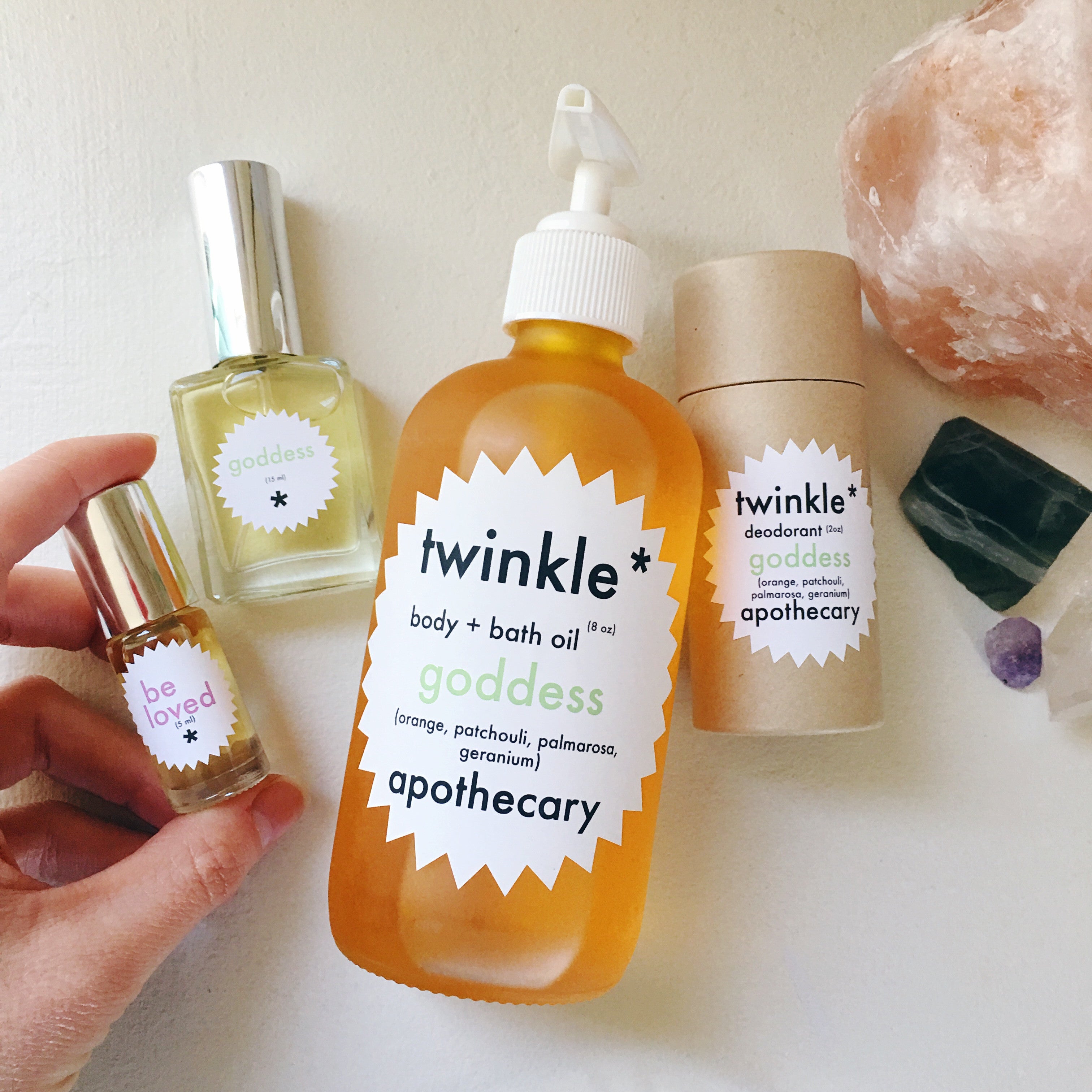 goddess body oil deodorant and perfume twinkle apothecary 