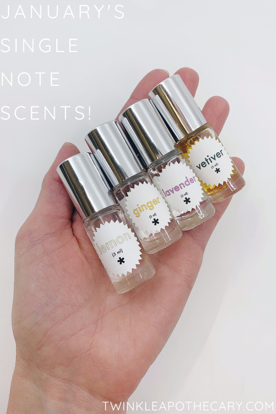 Single Note Scents January's Single Note Scents! | Twinkle Apothecary
