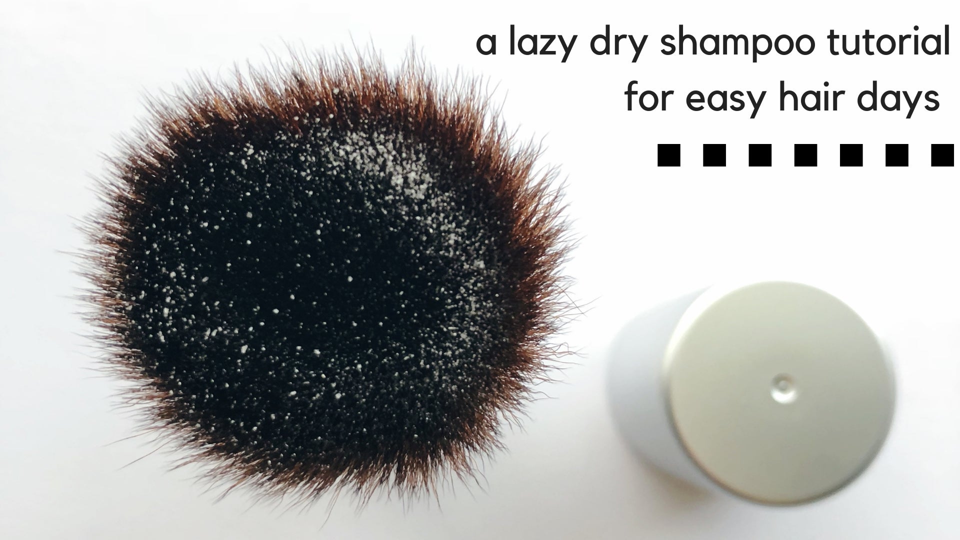 a lazy dry shampoo tutorial for easy hair days 