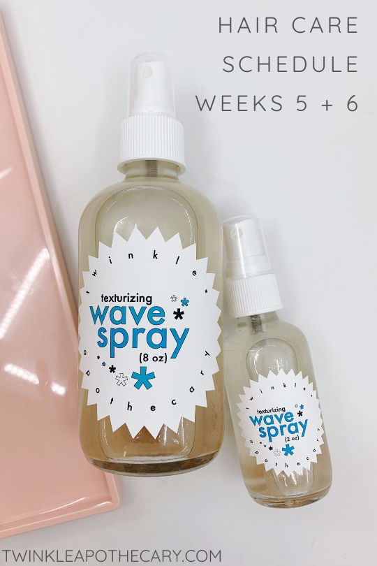 My Hair Care Schedule - Weeks 5 + 6