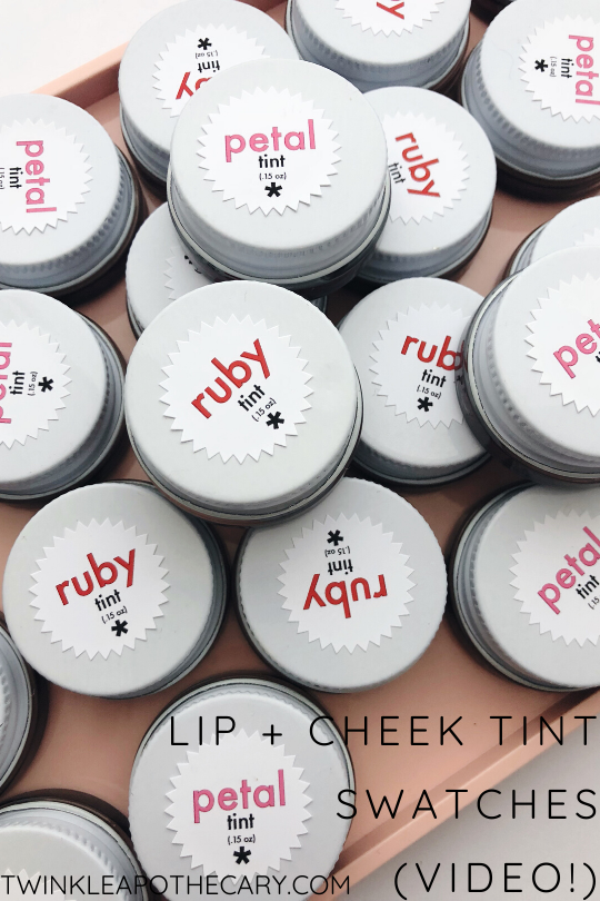 Lip + Cheek Tint Swatches (Video!)