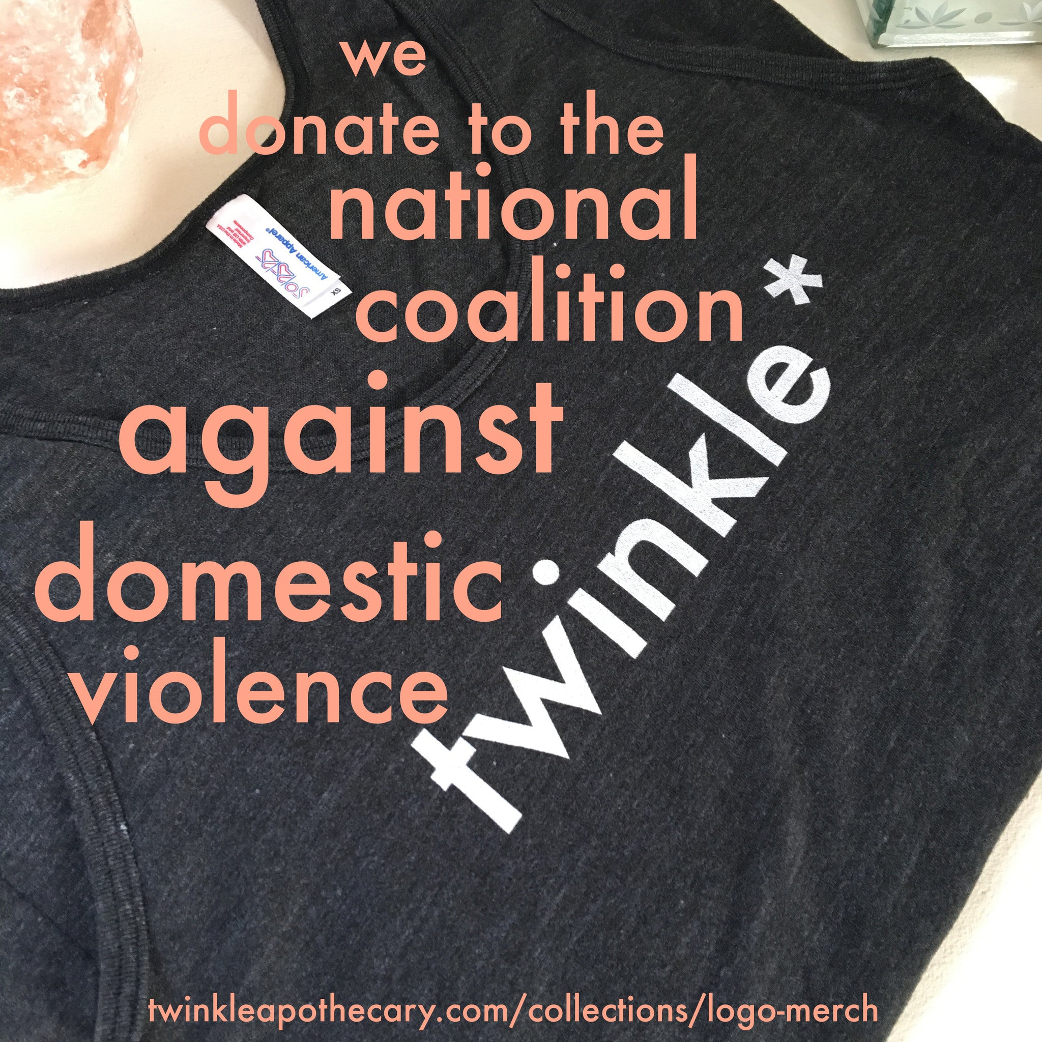 twinkle apothecary logo merch donation NCADV