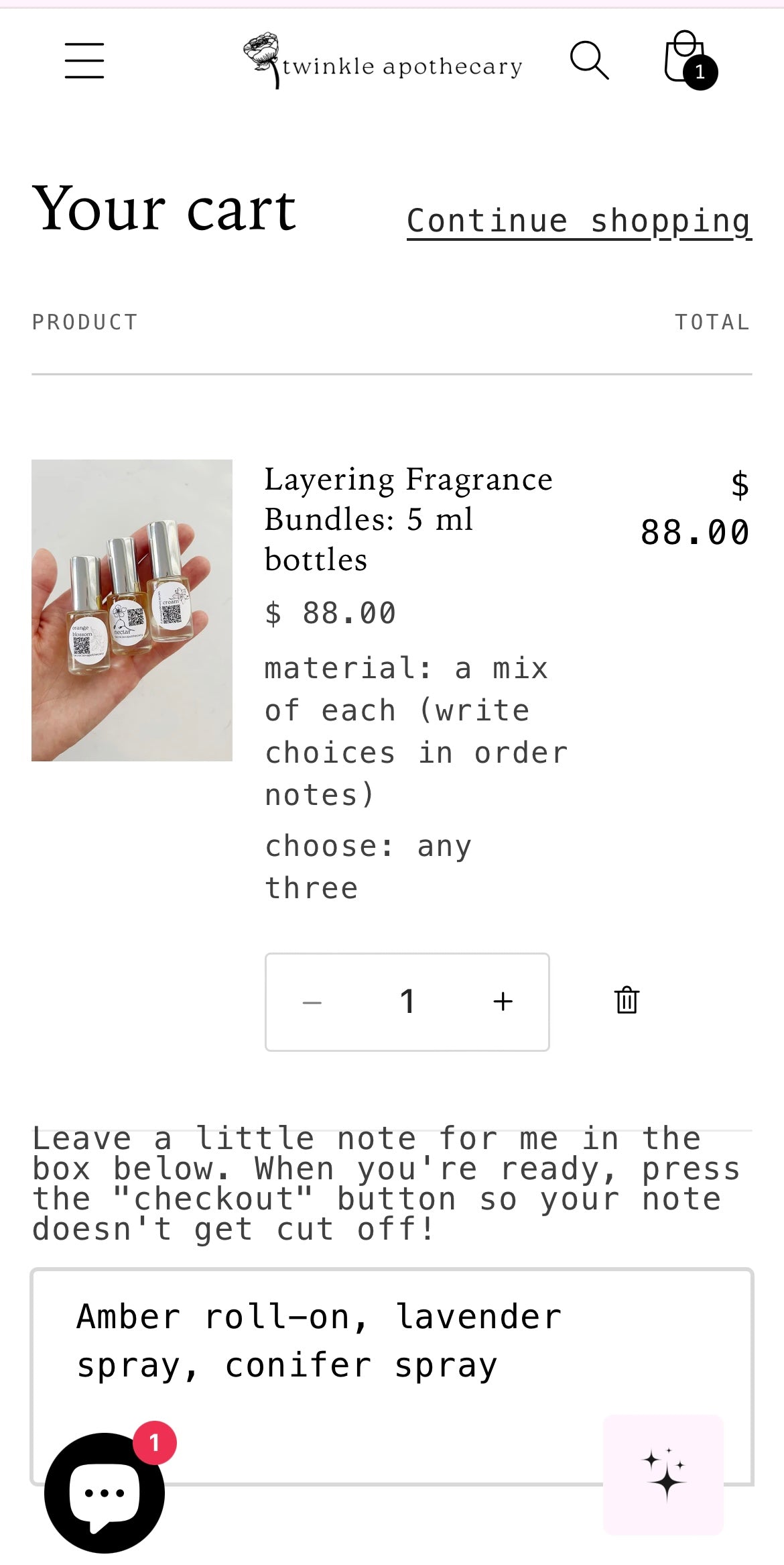 Layering Fragrance Bundles: 5 ml bottles