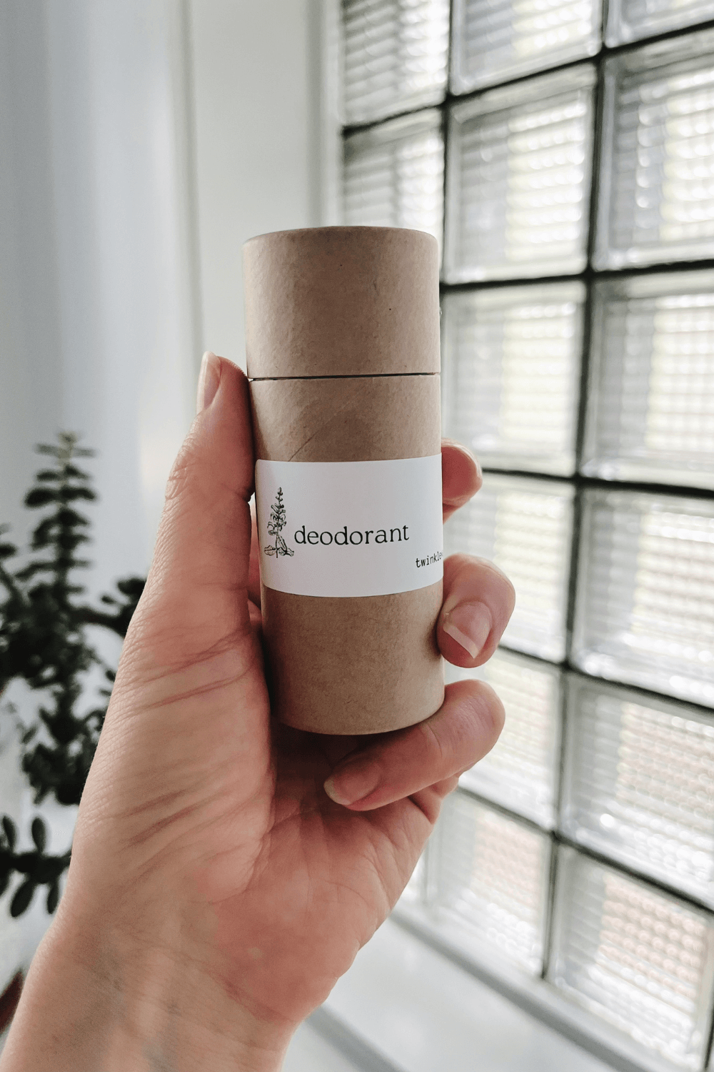 twinkle apothecary natural deodorant paperboard tube 