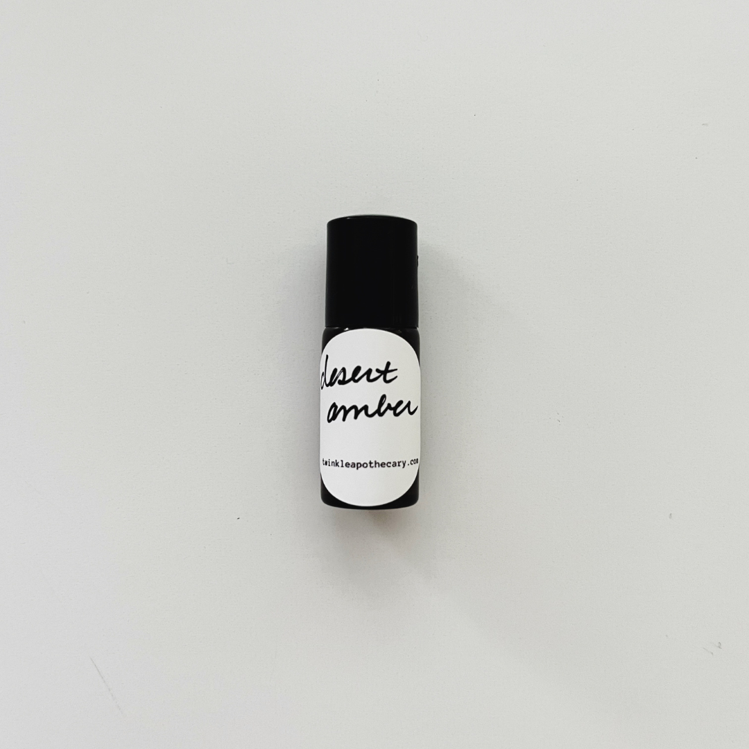 desert amber organic natural perfume handmade by twinkle apothecary for all genders 