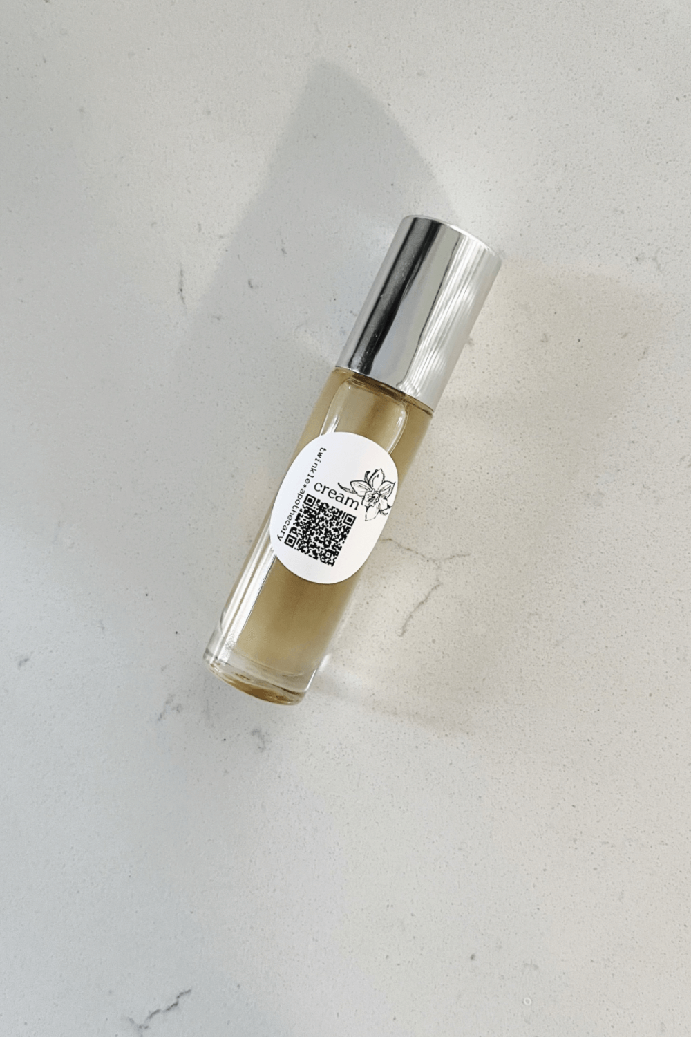10 ml oil based roll on of twinkle apothecary cream natural single note vanilla perfume 