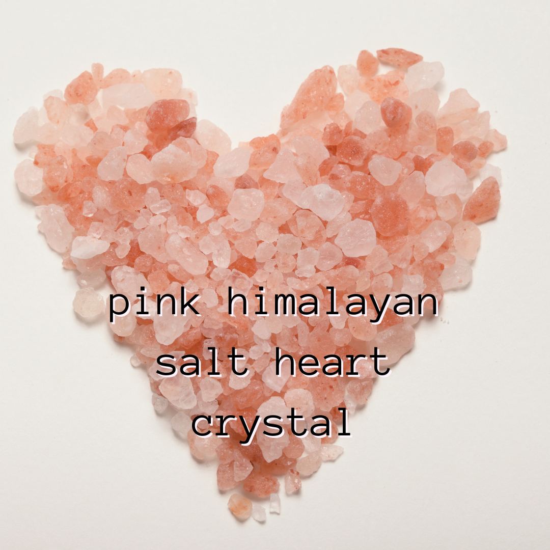 Pink Himalayan Salt Heart Crystal