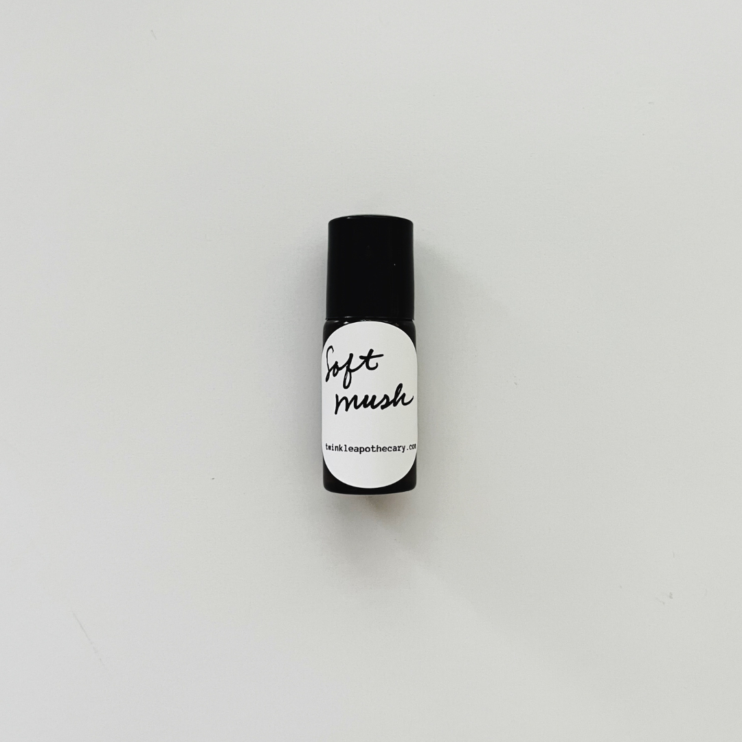 soft musk organic natural gender neutral layering fragrance handmade by twinkle apothecary 
