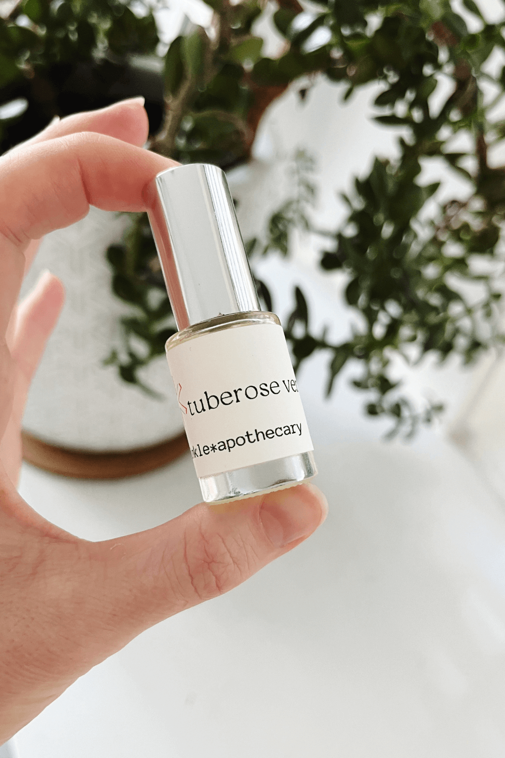 tuberose vert natural floral perfume by twinkle apothecary 