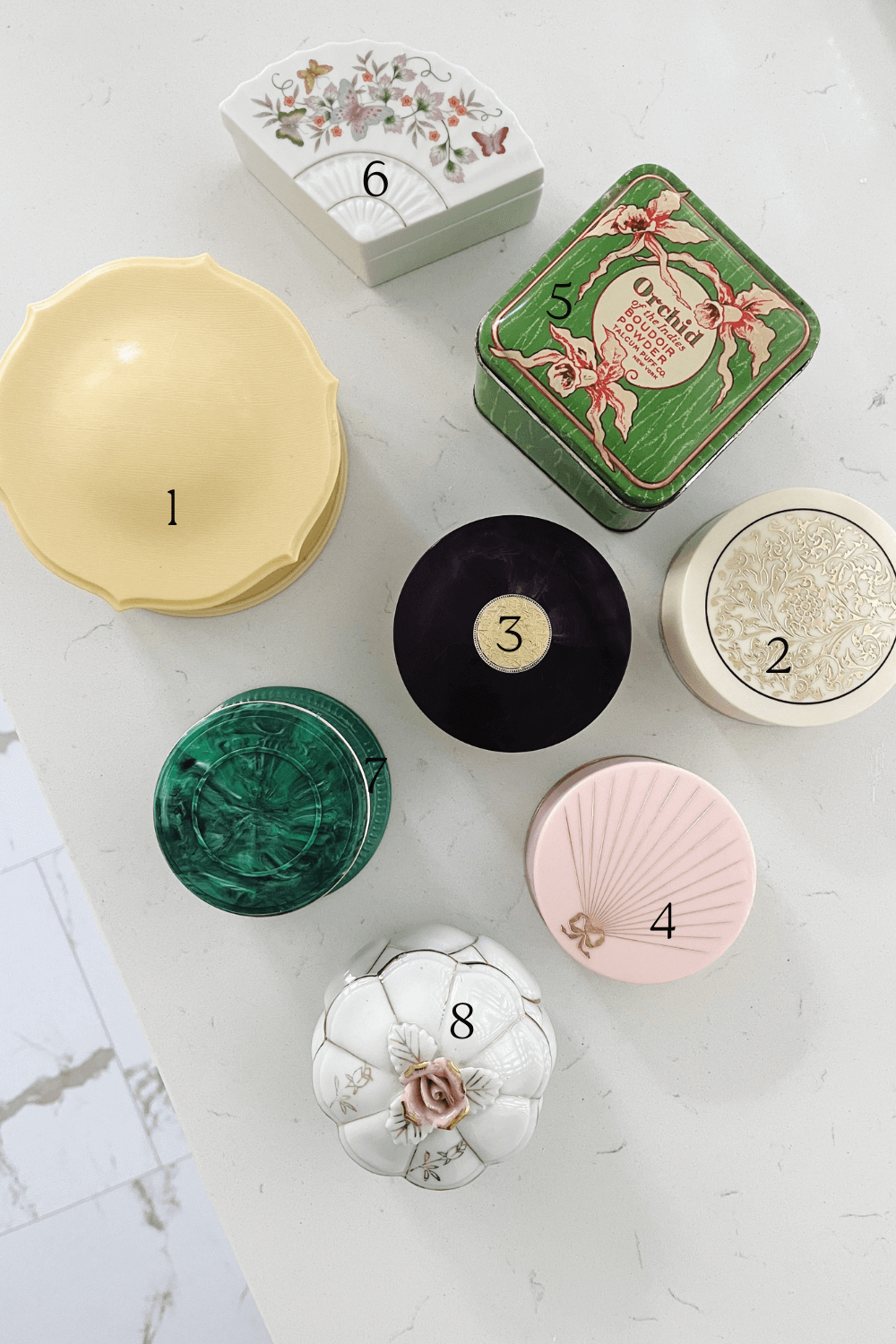 vintage powder boxes by twinkle apothecary 