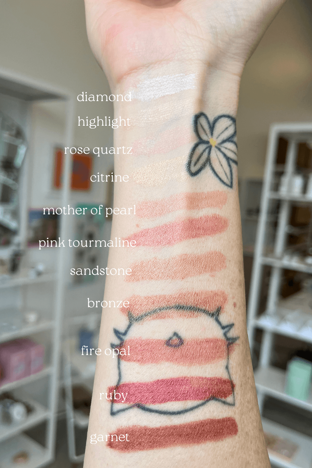 twinkle apothecary shimmer balm swatches