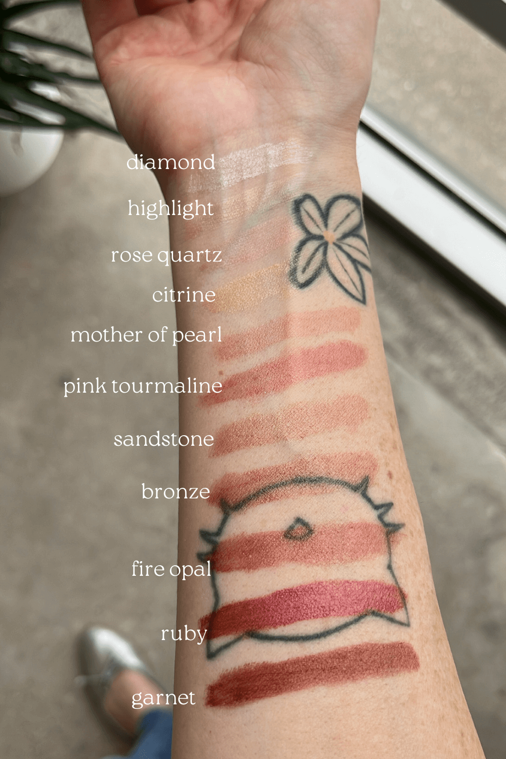 twinkle apothecary shimmer balm makeup swatches
